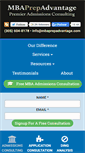 Mobile Screenshot of mbaprepadvantage.com